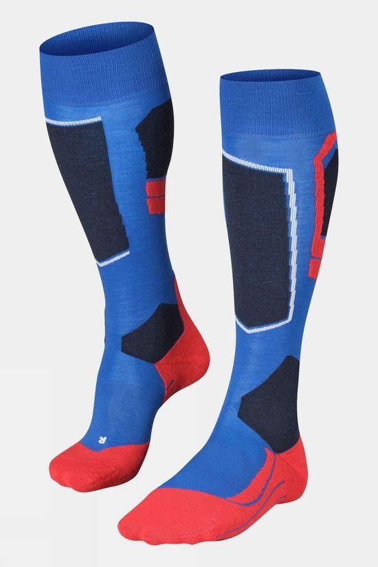 Falke Mens SK4 Advanced Ski Socks Mid Blue Size