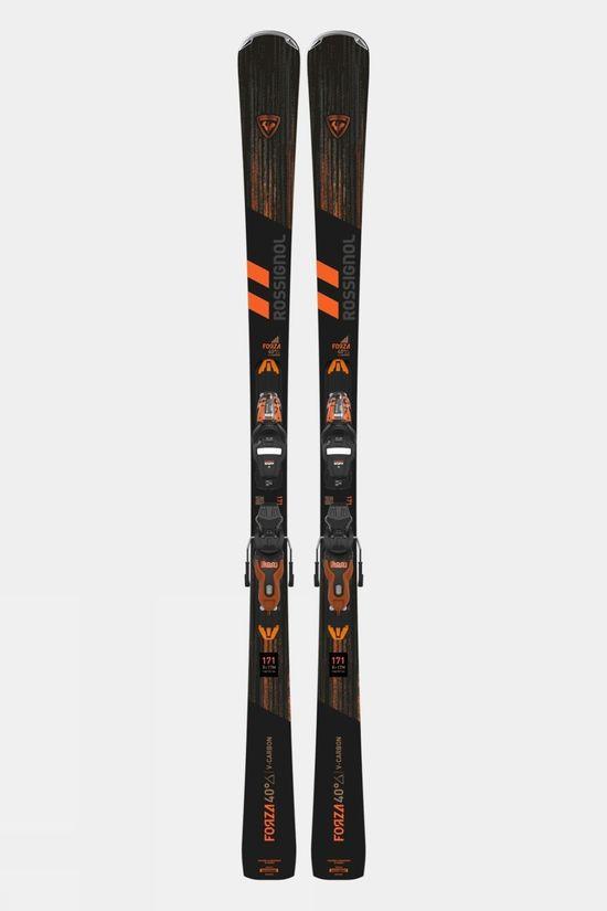 Rossignol Mens Forza 40D V-CA Retail Skis With Xpress 11 GW Bindings Black Size