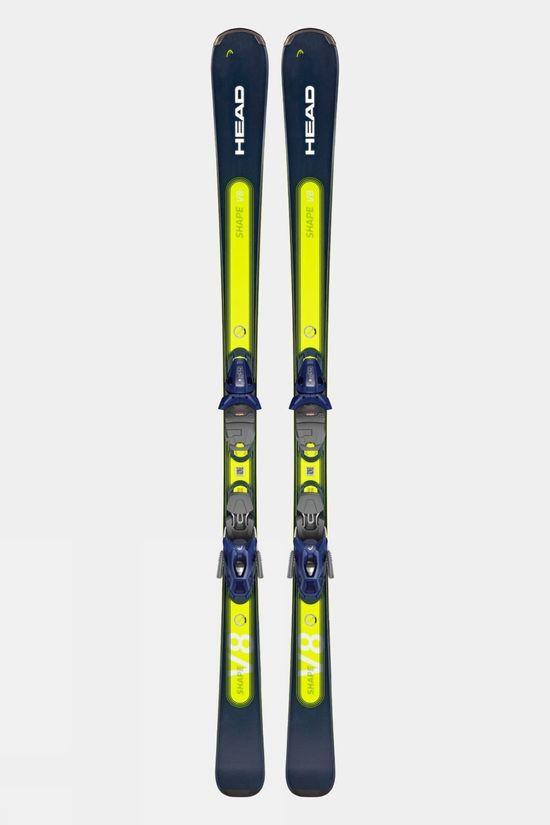 Head Mens Shape e-V8 SW AMT Skis With PR11 GW Bindings Dk Blue Size