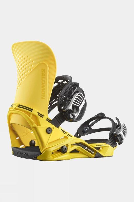 Salomon Mens Hologram Snowboard Bindings Yellow Size