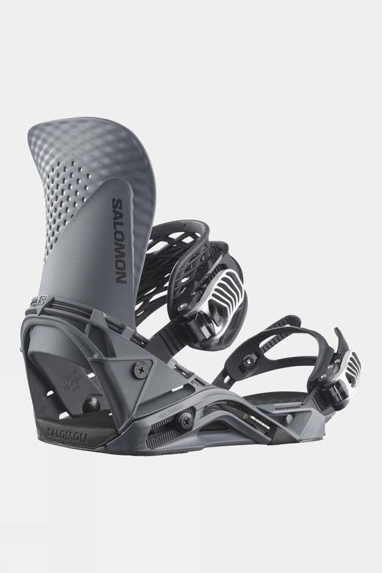 Salomon Mens Hologram Snowboard Bindings Mid Grey Size