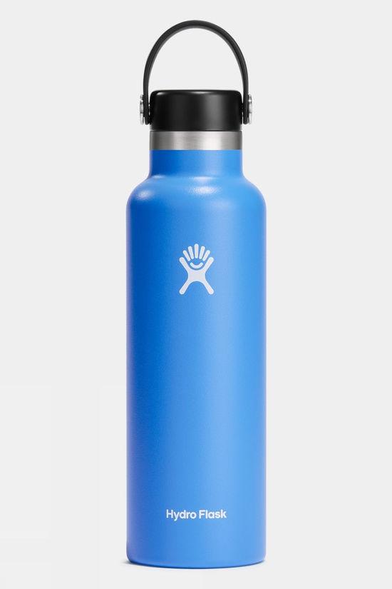 Hydro Flask 21oz Standard Mouth With Flex Cap Drinks Bottle Mid Blue Size