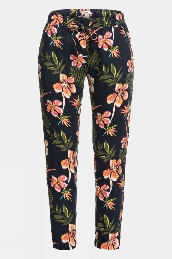 Roxy Womens Bimini Printed Trousers Blue Size