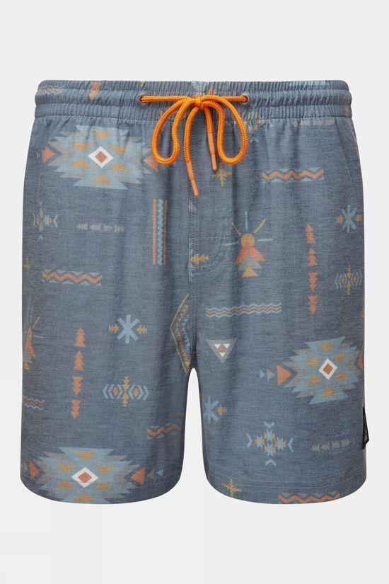 Passenger Mens Ponoma Hybrid Shorts Mid Blue Size