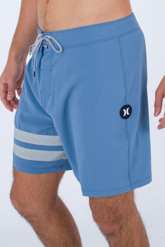 Hurley Mens Block Party 18" Swim Shorts Mid Blue Size