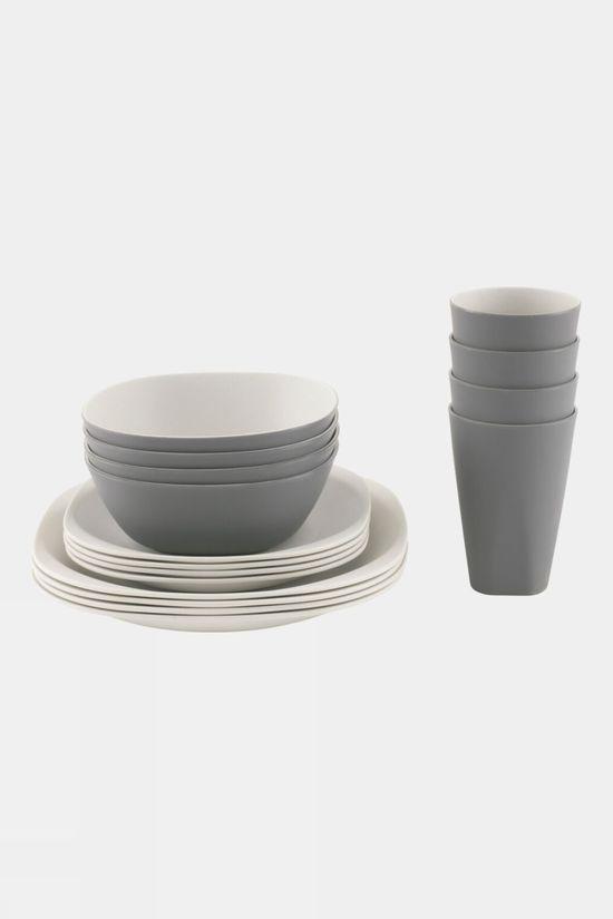 Outwell Gala 4 Person Dinner Set Mid Grey Size