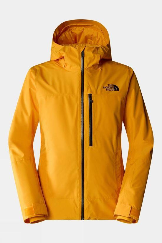 The North Face Mens Descendit Ski Jacket Dark Yellow Size