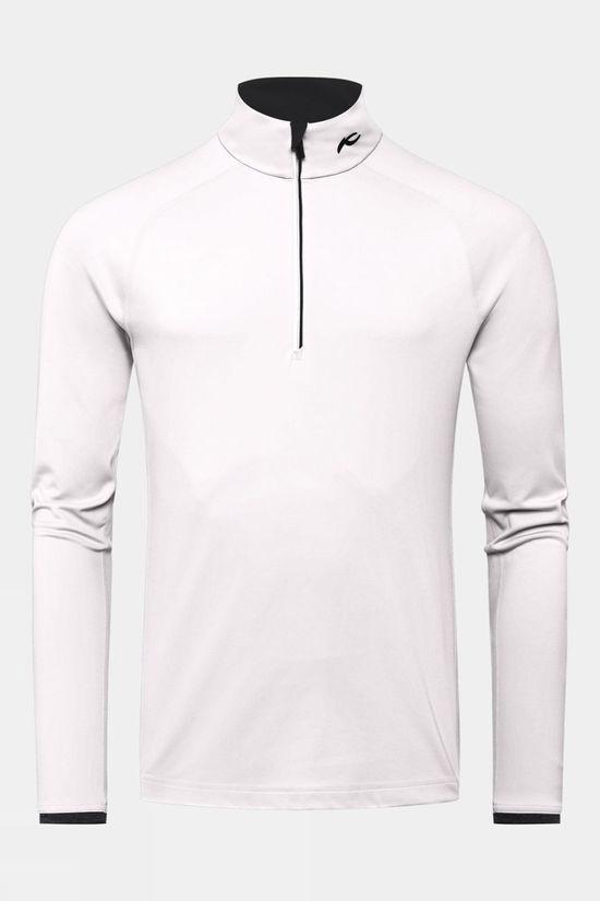 Kjus Mens Feel Half-Zip Fleece White Size 40"