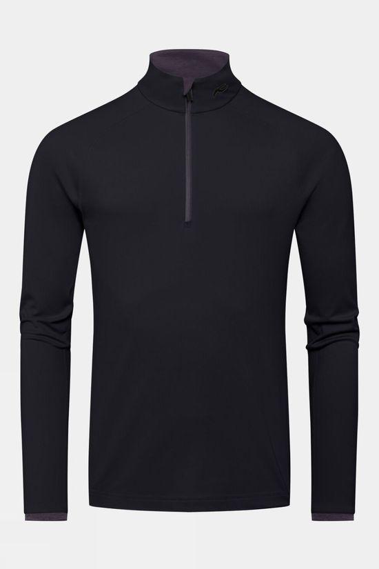 Kjus Mens Feel Half-Zip Fleece Black Size 46"