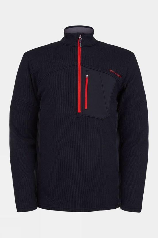 Spyder Mens Bandit Half Zip Fleece Black Size