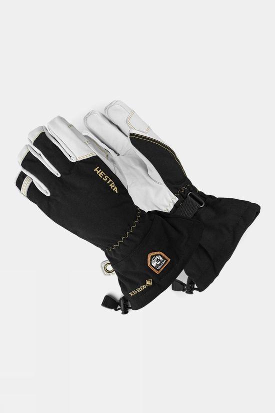 Hestra Mens Army Leather GTX Ski Gloves Black Size