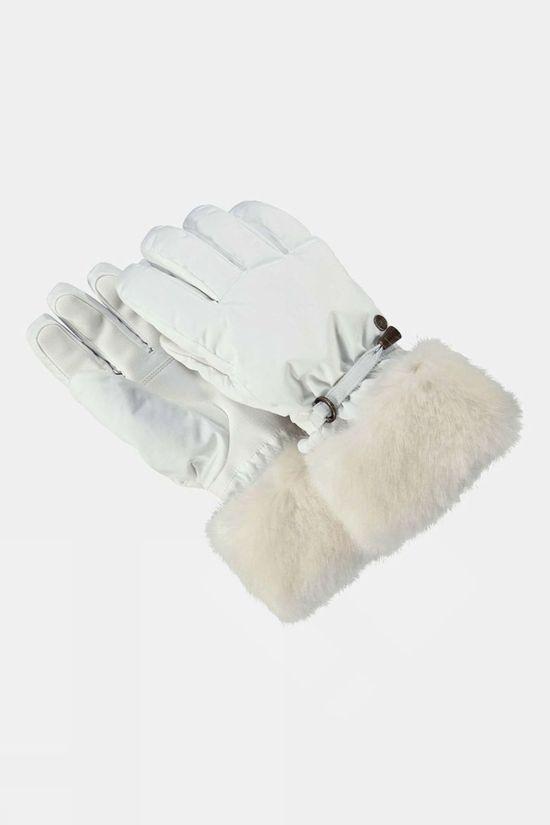 Barts Womens Empire Ski Gloves White Size