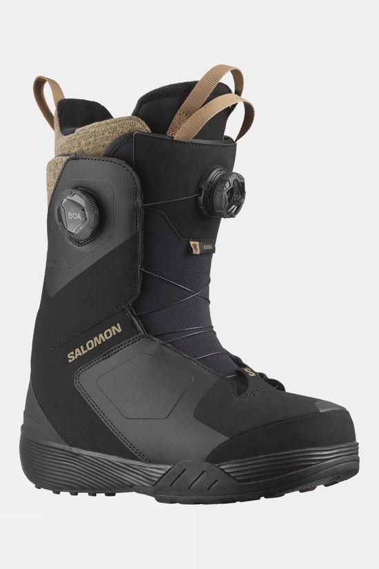 Salomon Womens Kiana Dual BOA Snowboard Boots Black Size