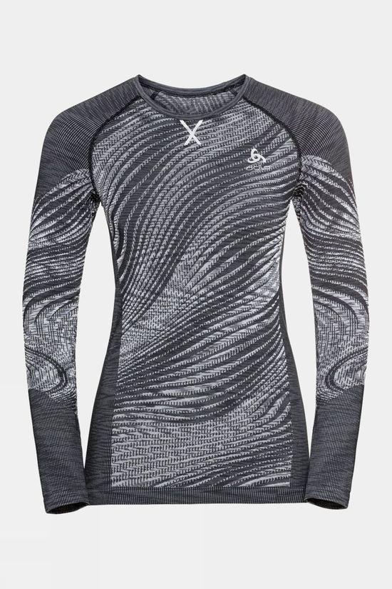 Odlo Womens Blackcomb ECO Long Sleeve Crew Neck Baselayer Black Size