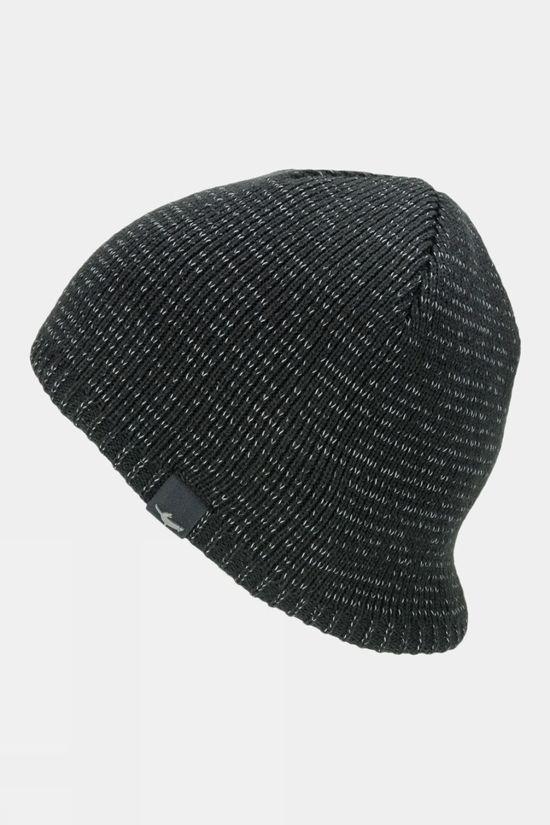 Sealskinz Unisex Waterproof Cold Weather Reflective Beanie Black Size