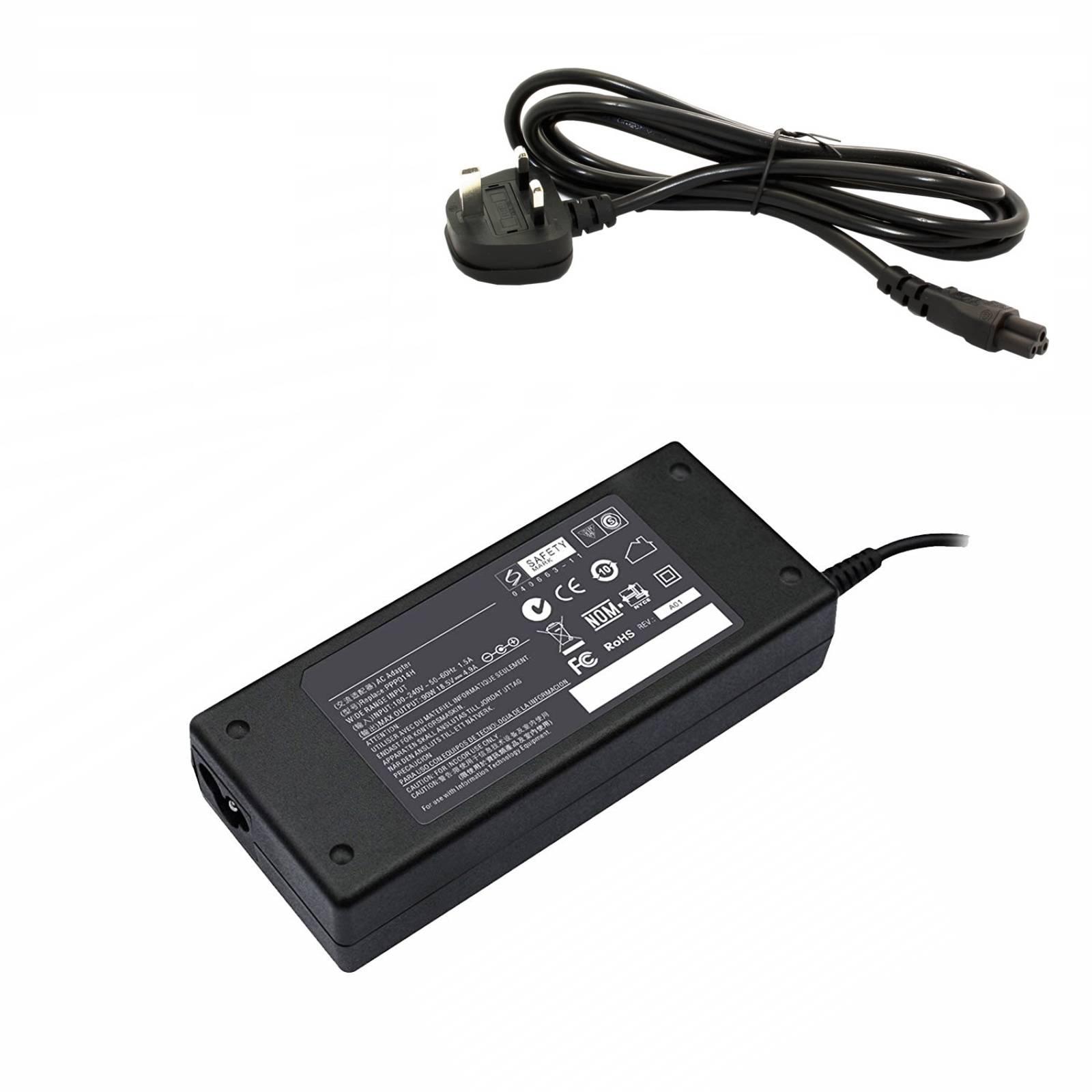 HP Compatible 19V 4.74A Laptop Charger with 4.8mm x 1.7mm Tip