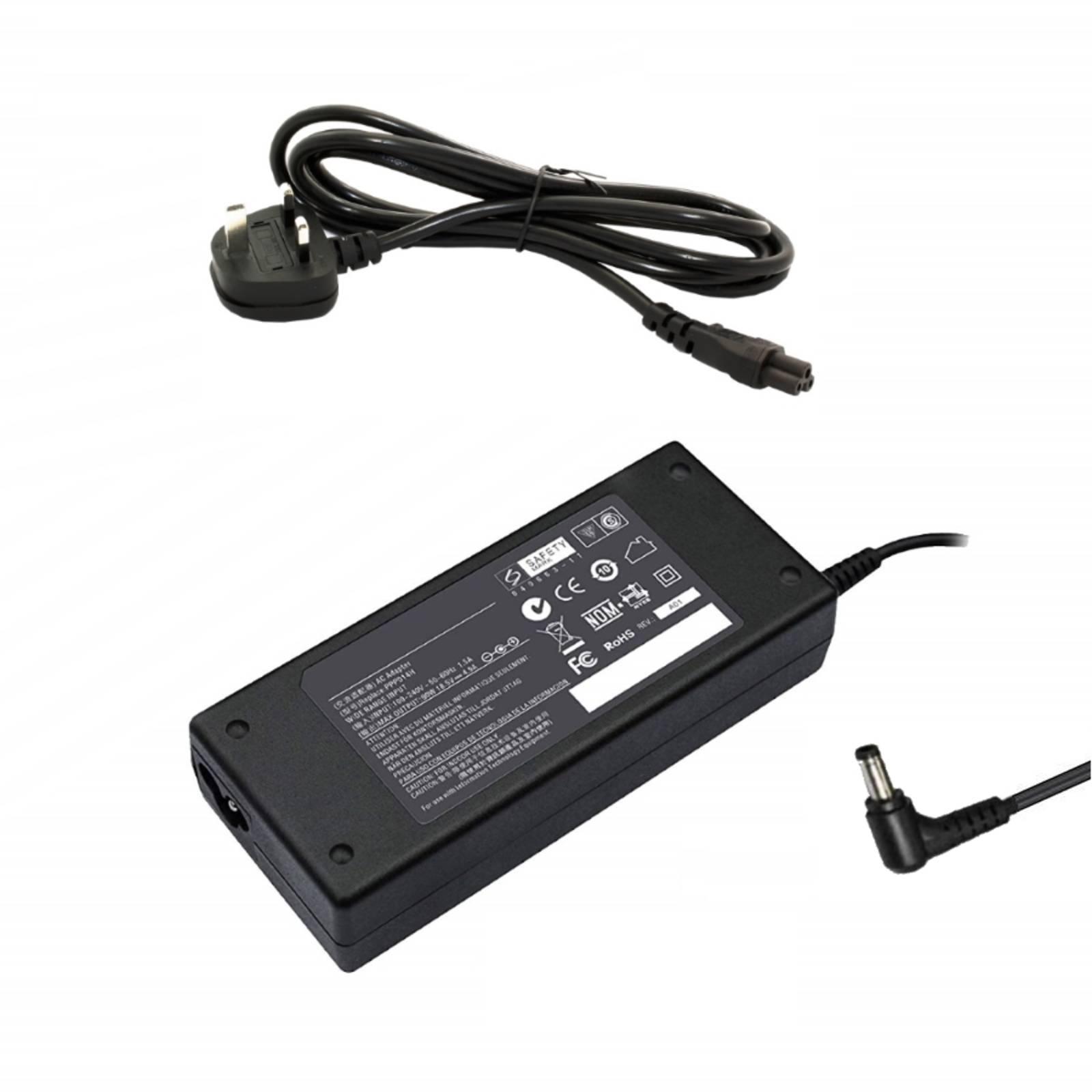 Advent Compatible 19V 6.32A Laptop Charger with 5.5mm x 2.5mm Tip