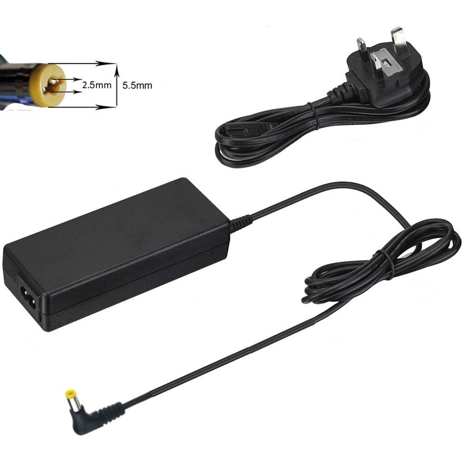 Toshiba Compatible 19V 3.95A Laptop Charger with 5.5mm x 2.5mm Tip