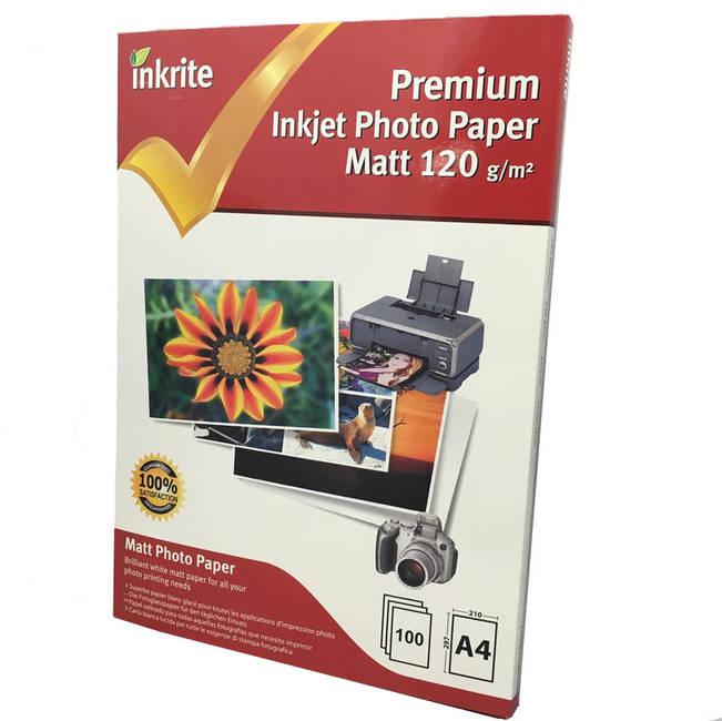 Inkrite Matte A4 Inkjet Photo Paper 120gsm - 100 Sheets