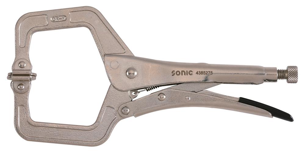 Locking pliers adjustable C-shaped articulated basin 275mmL