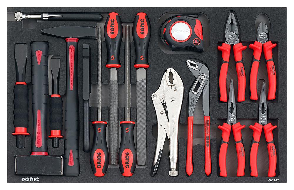 Sonic Hammer, Pliers & Chisel Set (5 German) 17-Piece