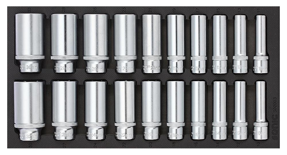 Sonic Socket set 1/2", SFS 1/3 Long 20-piece