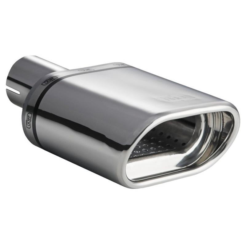 Ulter Sport Uitlaatsierstuk - Oval 145x75mm - Length 140mm - Mounting -> 50mm - Stainless steel