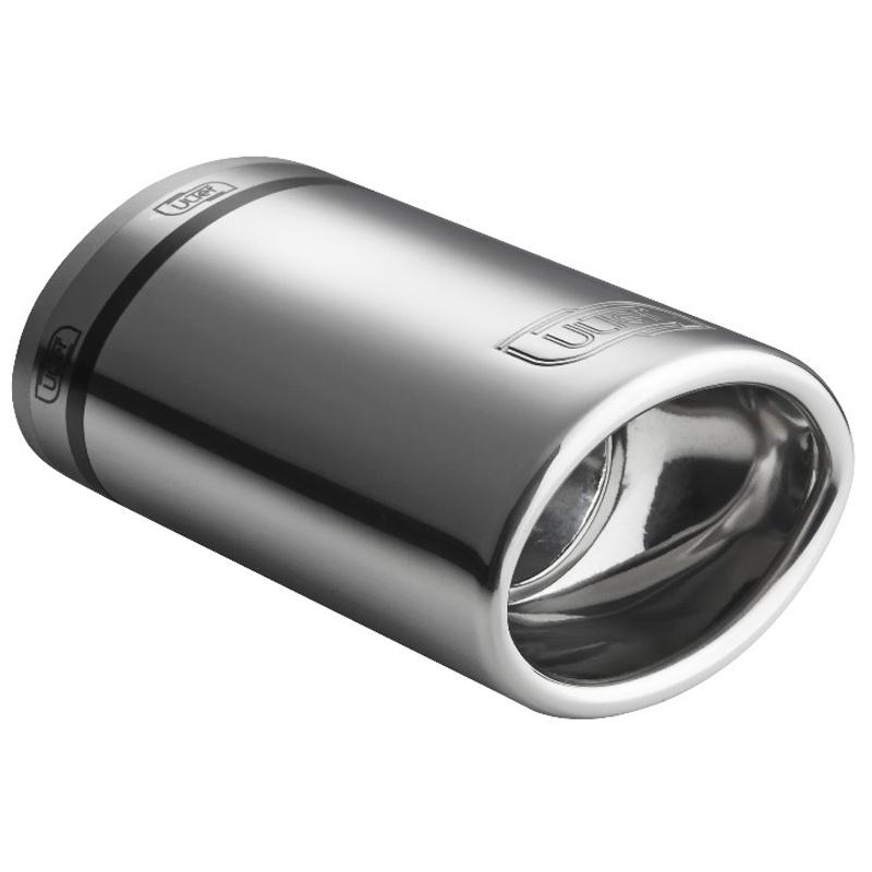 Ulter Sport Uitlaatsierstuk - Oval 95x65mm - Length 120mm - Mounting 30-42mm - stainless steel