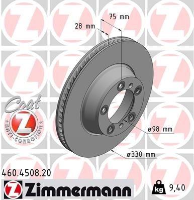 Brake Disc COAT Z .4508.20 Zimmermann