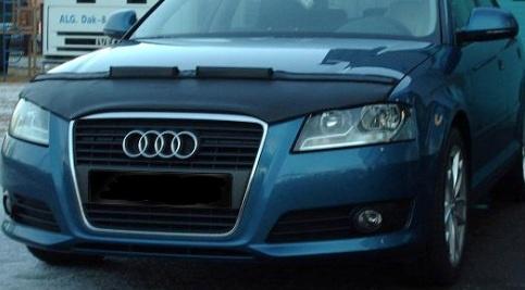 Bonnet liner cover Audi 8P 2009- black (facelift)