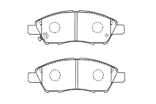 Brake Pad Set, Disc Brake KBP-6613 Kavo Parts