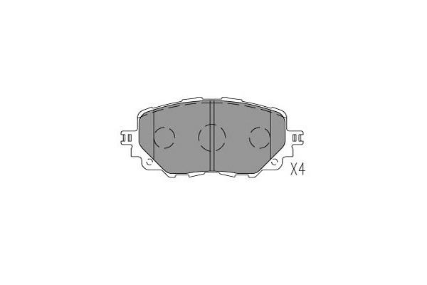 Brake Pad Set, Disc Brake KBP-4576 Kavo Parts