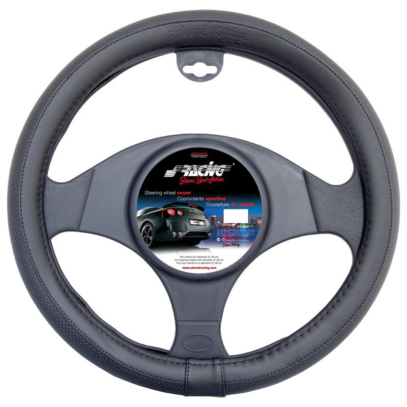 Simoni Racing Steering wheel cover 'Small' - 35-37cm - Black