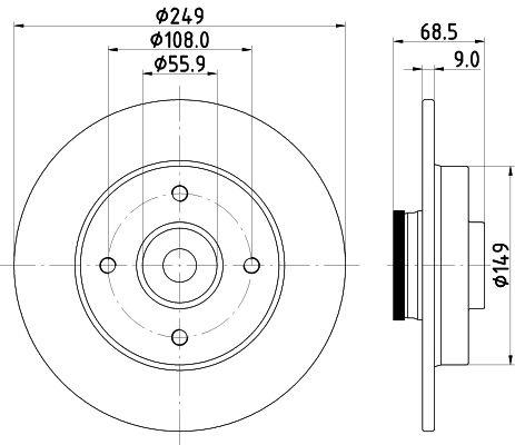 Brake discs 8DD 355 123-291 Hella Pagid GmbH