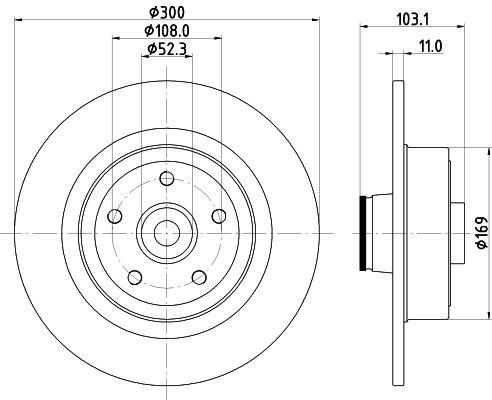 Brake discs 8DD 355 123-361 Hella Pagid GmbH