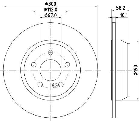 Brake disc 8DD 355 -851 Hella Pagid GmbH