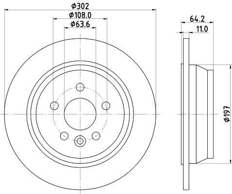 Brake disc 8DD 355 -781 Hella Pagid GmbH