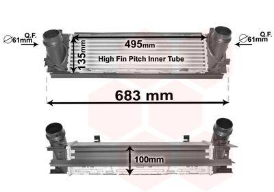 Intercooler, charger 06004467 International Radiators