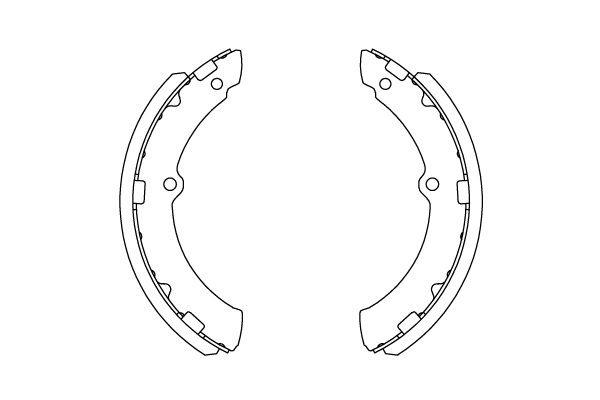 Brake Shoe Set KBS-9945 Kavo parts