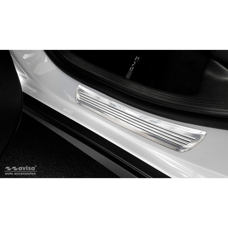 Stainless steel door sill suitable for MercedesÂ / CoupeÂ 2015-2019 & FL 2019- 2-piece