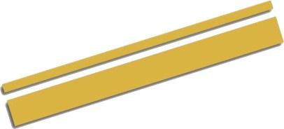 Universal self-adhesive striping AutoStripe Cool350 - Gold - 2 + 3mm x 975cm