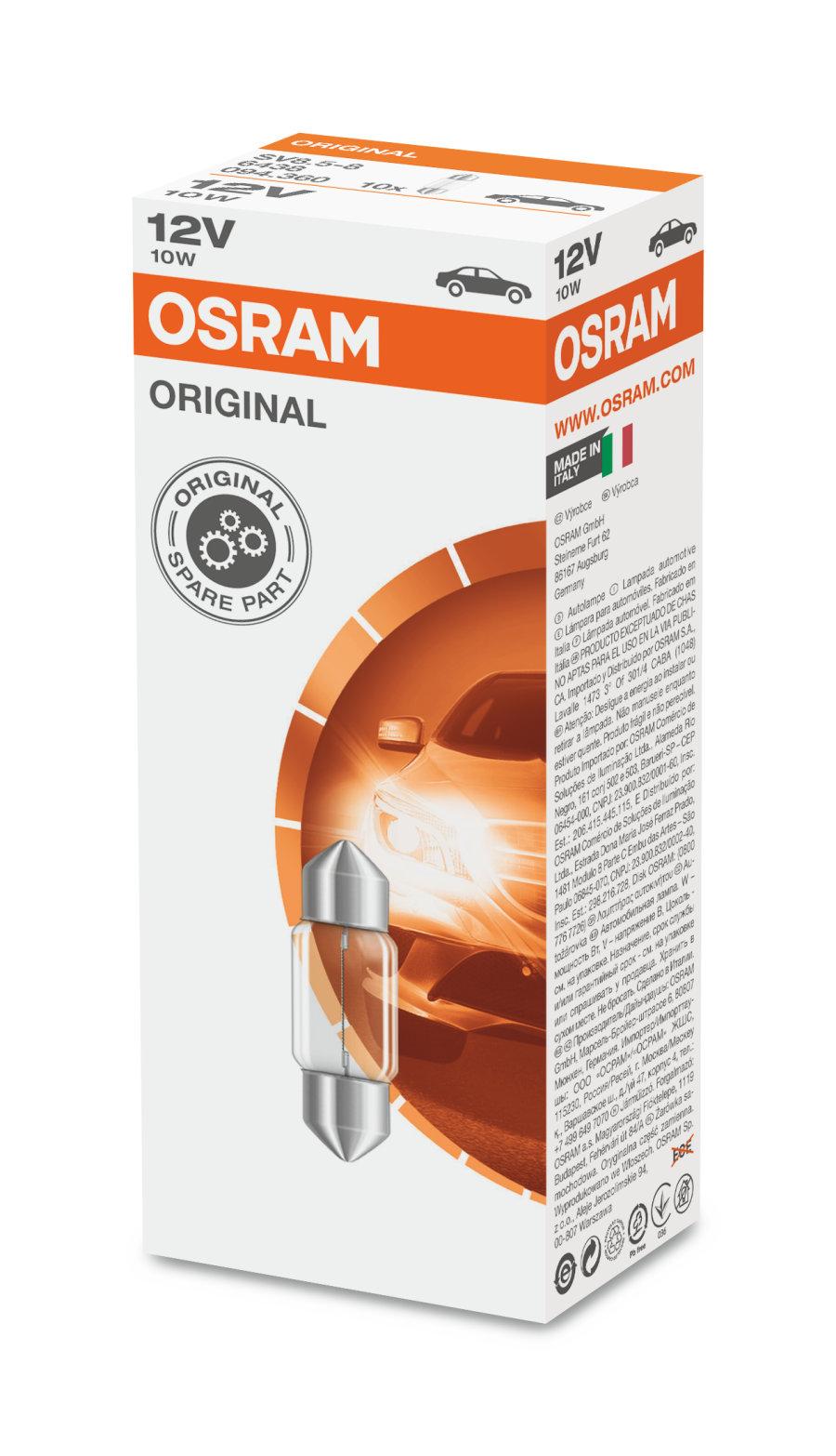 Osram Original 12V 10W 10.5X31mm