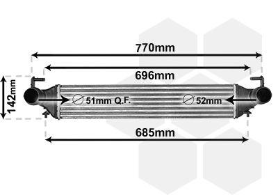 Intercooler, charger 17014702 International Radiators