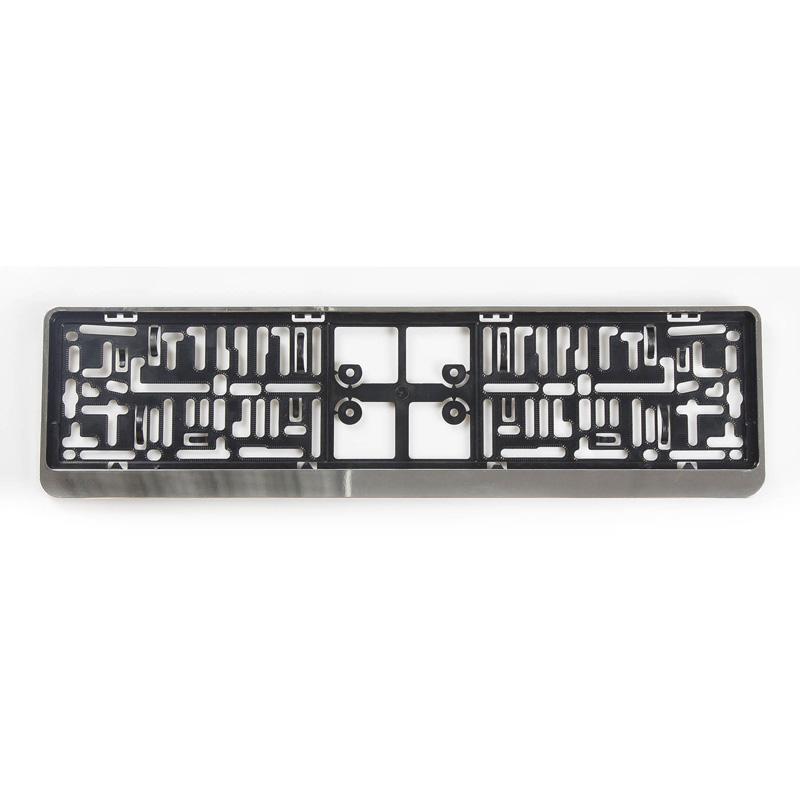 Plastic license plate holder 'Click' 52x11cm Chrome