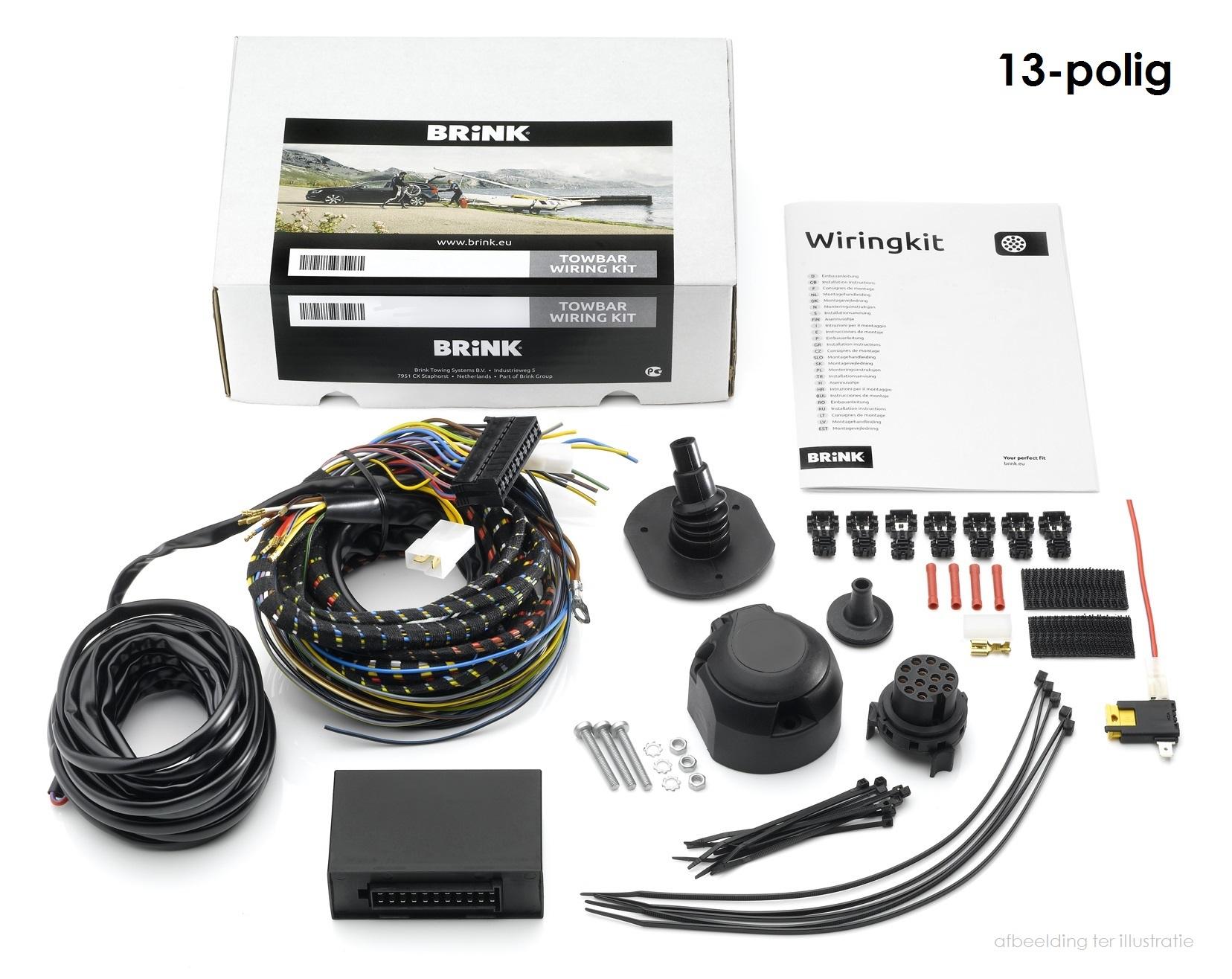 Electric Kit, towbar 709372 Brink