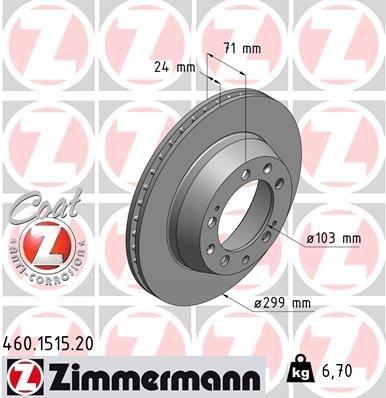 Brake Disc COAT Z .1515.20 Zimmermann