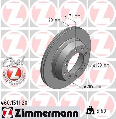 Brake Disc COAT Z .1511.20 Zimmermann