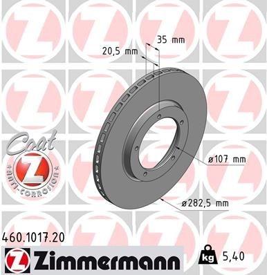 Brake Disc COAT Z .1017.20 Zimmermann