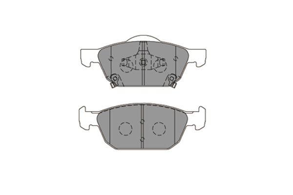 Brake Pad Set, Disc Brake KBP-2067 Kavo Parts