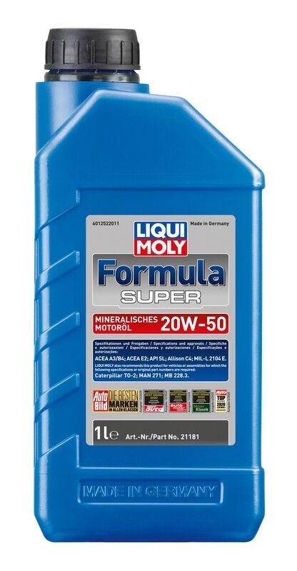 Motor oil Liqui Moly Formula Super 20W50 /B4 1L